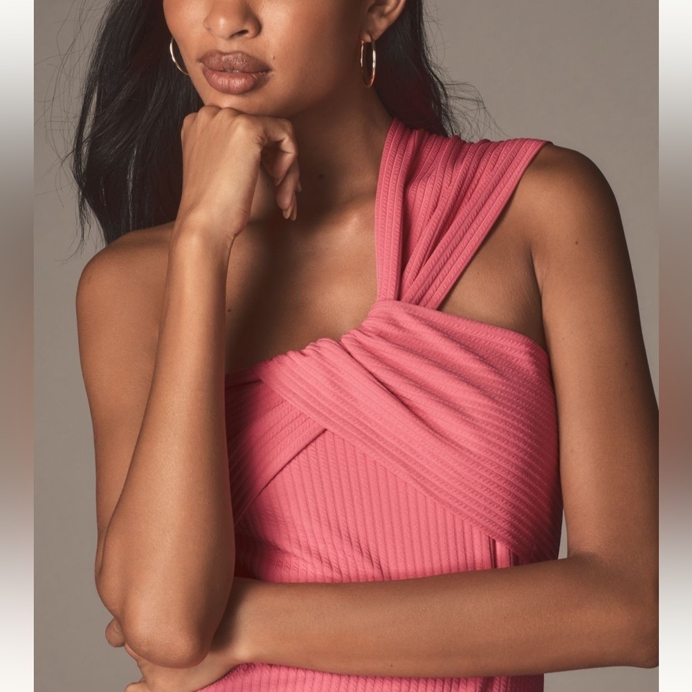 Anthropologie Porridge Elegant Pink Maxi Dress, NWT, Size Large - Picture 5 of 10
